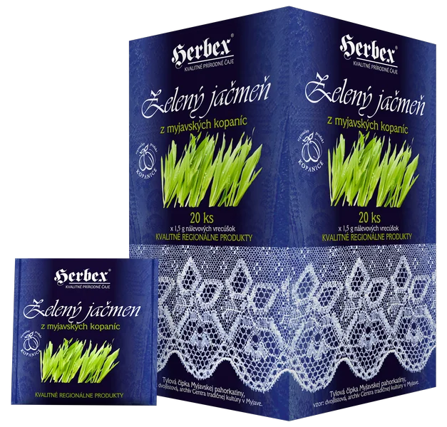 HERBEX Zelený jačmeň z myjavských kopaníc 20×1,5 g, čaj