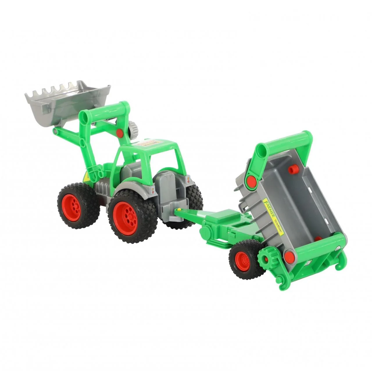 Wader Traktor farmár s lopatou a návesom , 8PL37756
