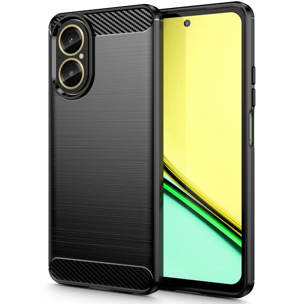 Tech-Protect Carbon kryt na Realme C67 4G čierny
