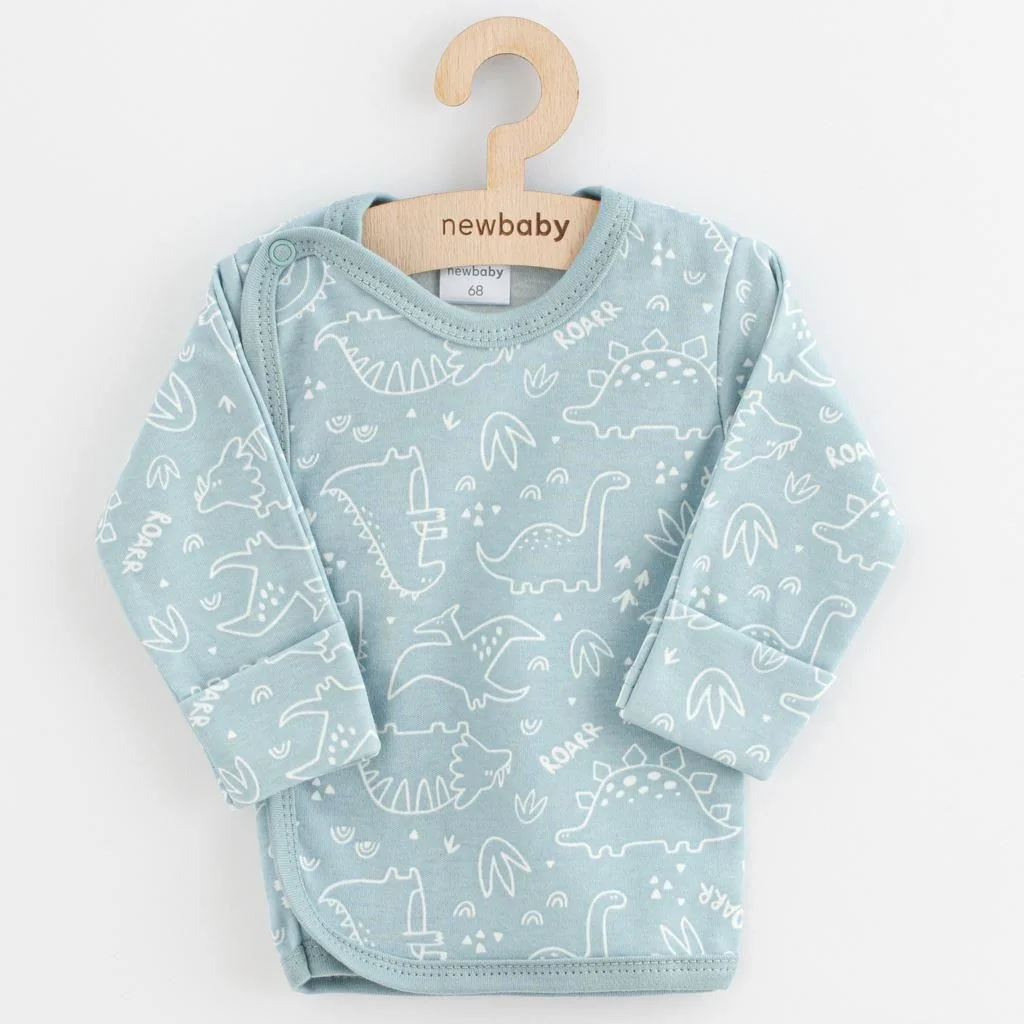 Dojčenská košieľka New Baby Classic II Uni 3ks mätová 68 (4-6m),