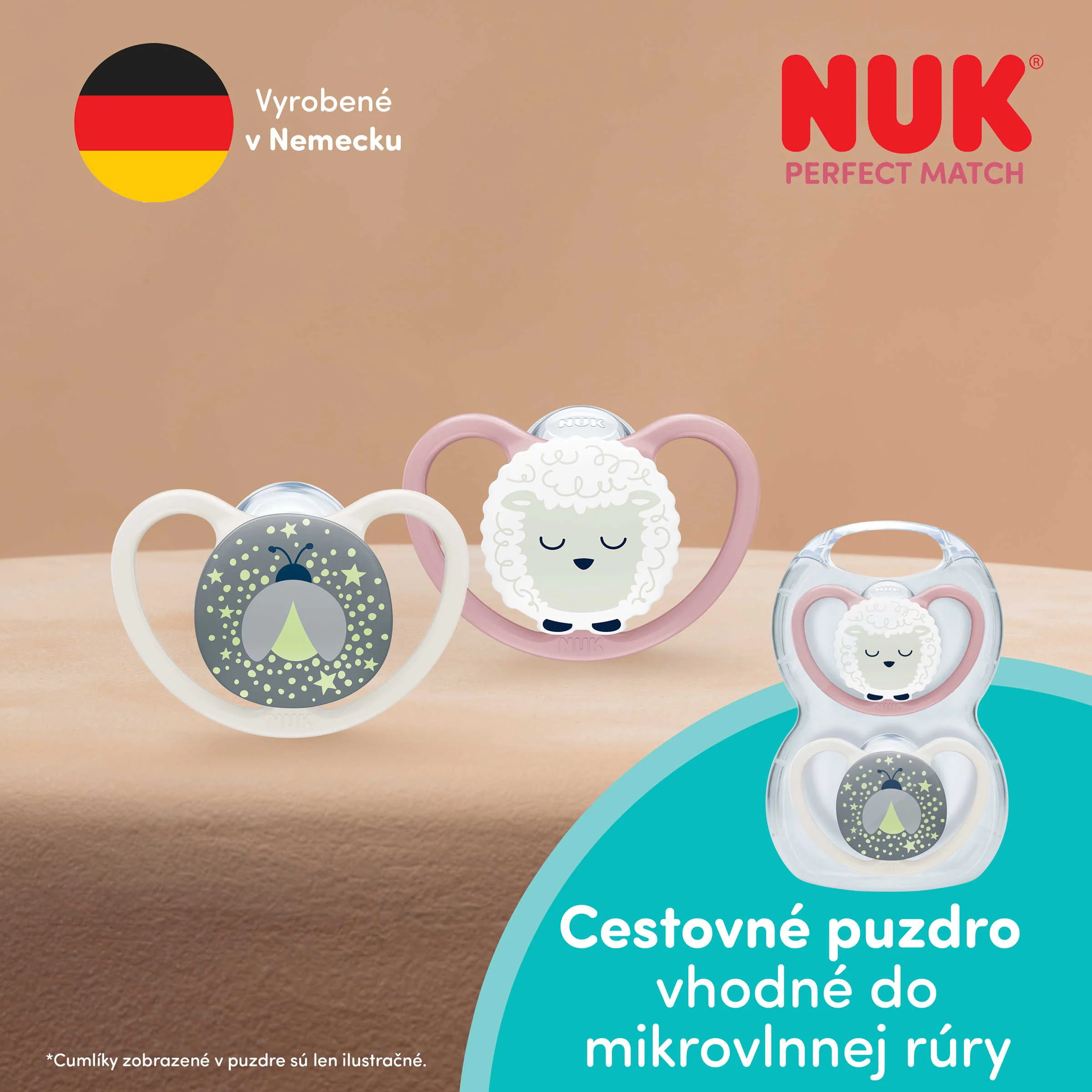 NUK cumlík Perfect Match AIR Night SHEEP 6-18m 2ks 2 ks
