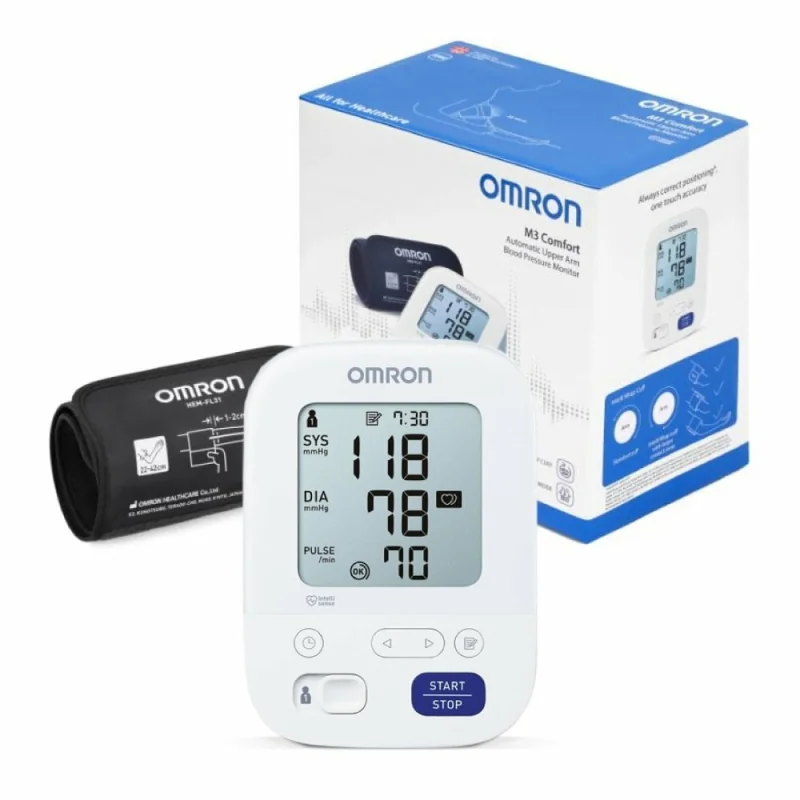 Omron M3 Comfort HEM-7155-E ramenný tlakomer s manžetou Intelli Wrap 