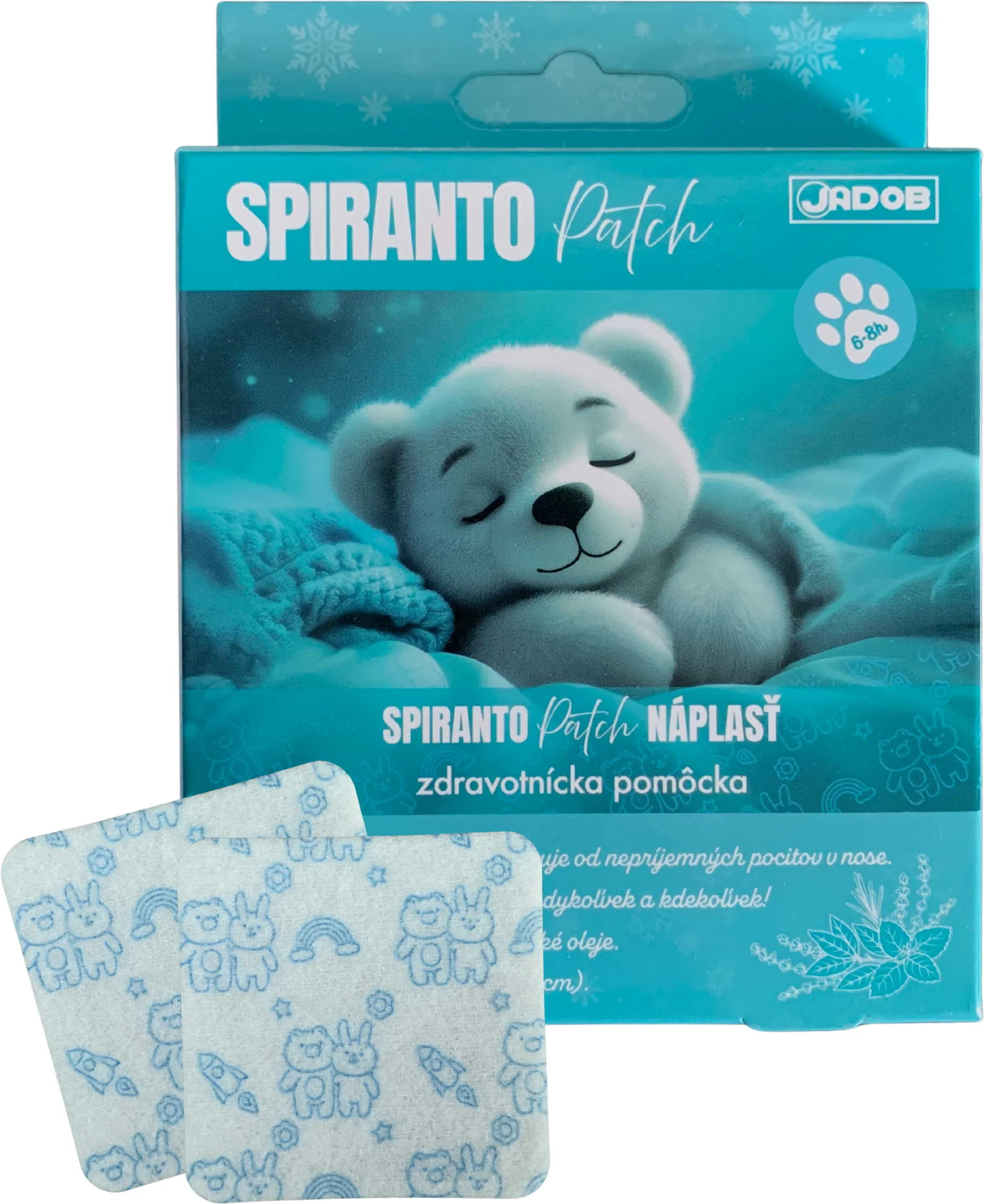 SPIRANTO Patch náplasť na uvoľnenie nosa a nosových dutín (5 x 5 cm) 5 ks