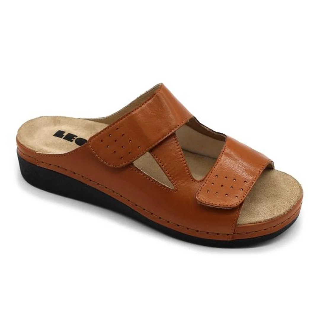 Leon 5010 Dámska zdravotná obuv na Hallux Valgus 41 - 26,5cm, hnedá, 3,5 cm