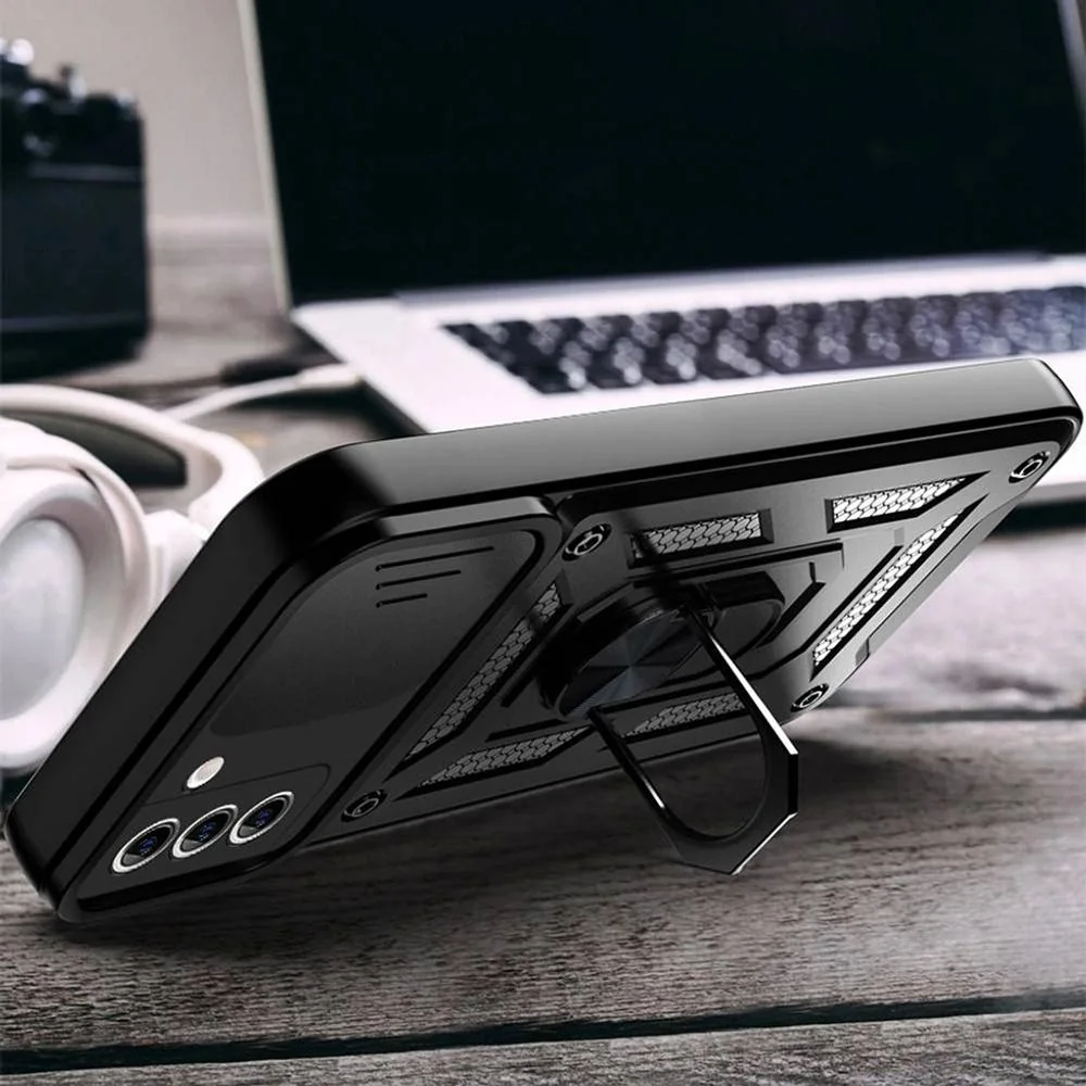 Pancierové púzdro Hybrid Armor Camshield pre Samsung S21 FE
