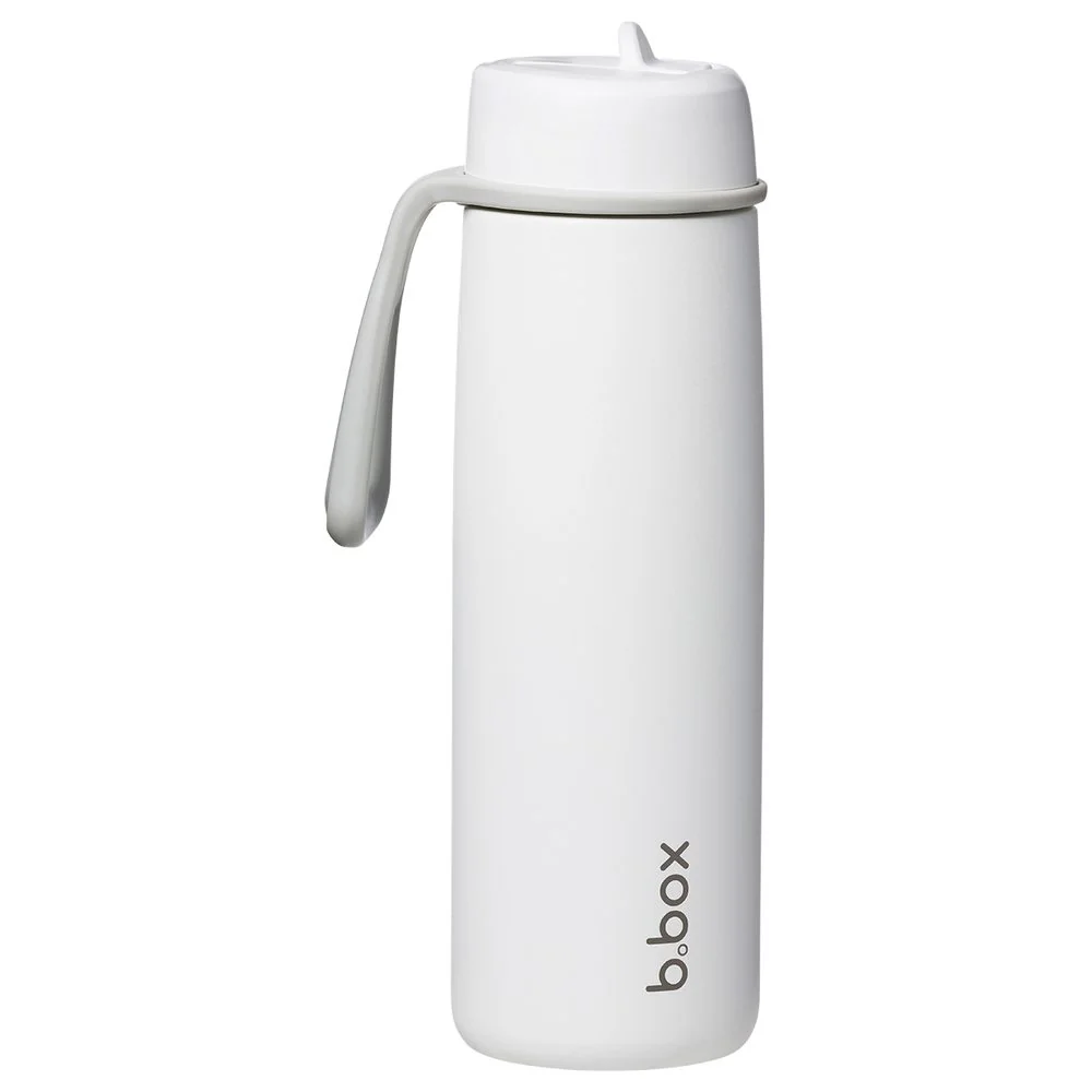 Nerezová termofľaša so slamkou 690 ml white out