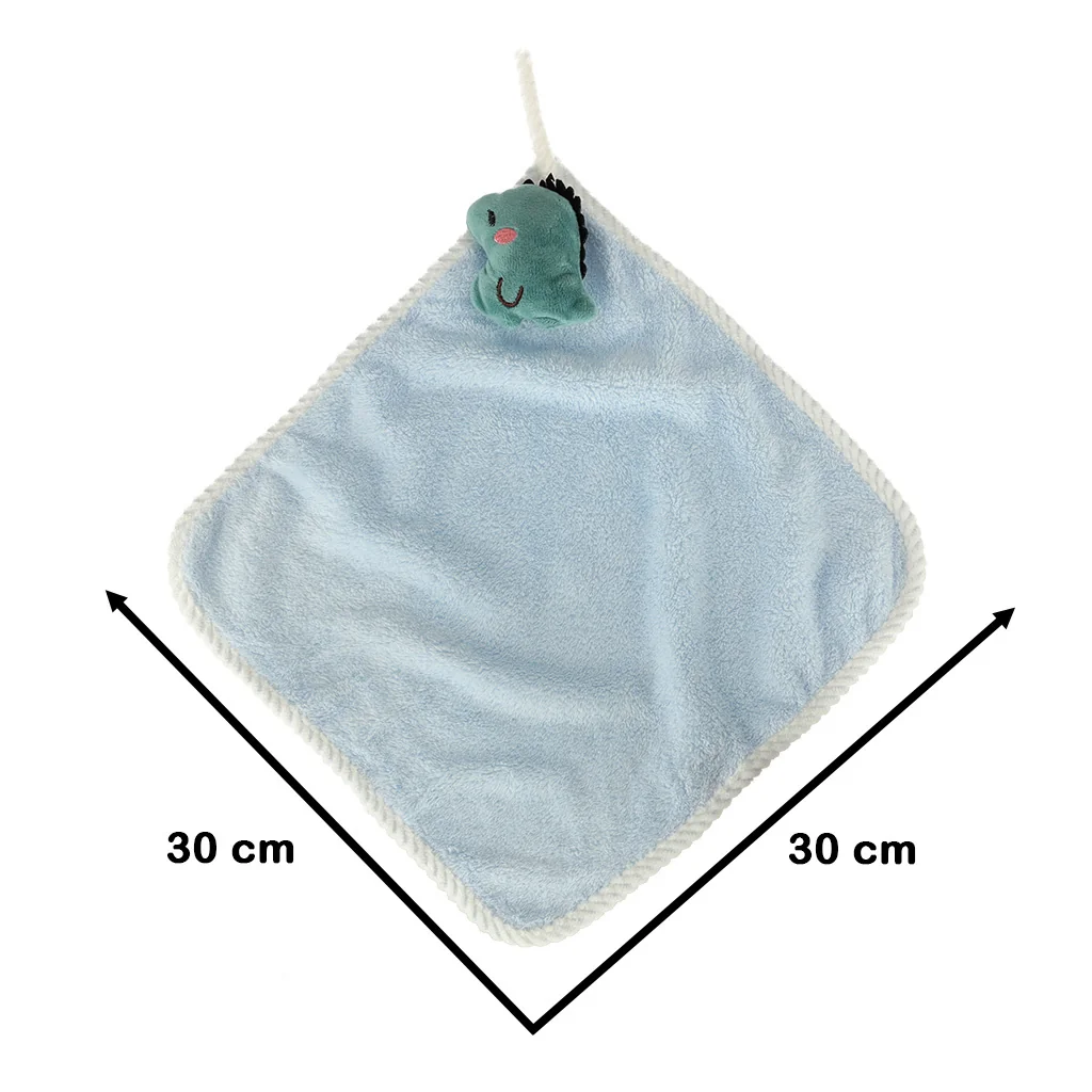 Detský uterák do škôlky 30x30cm modrý dinosaurus