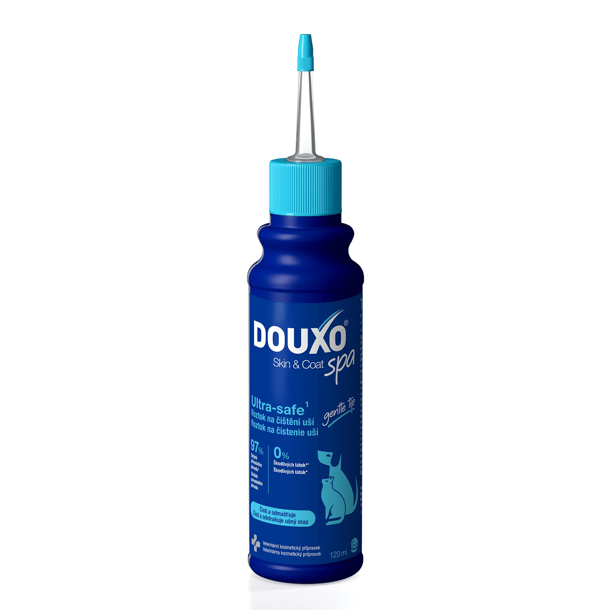 DOUXO Skin & Coat SPA roztok na čistenie uši 120 ml