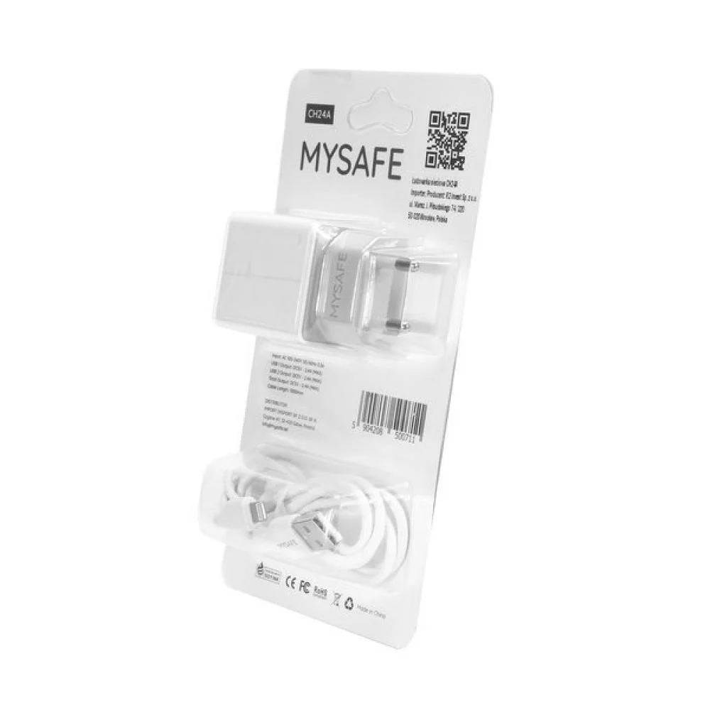Nabíjačka MySafe - CH23A - 1m - Biela