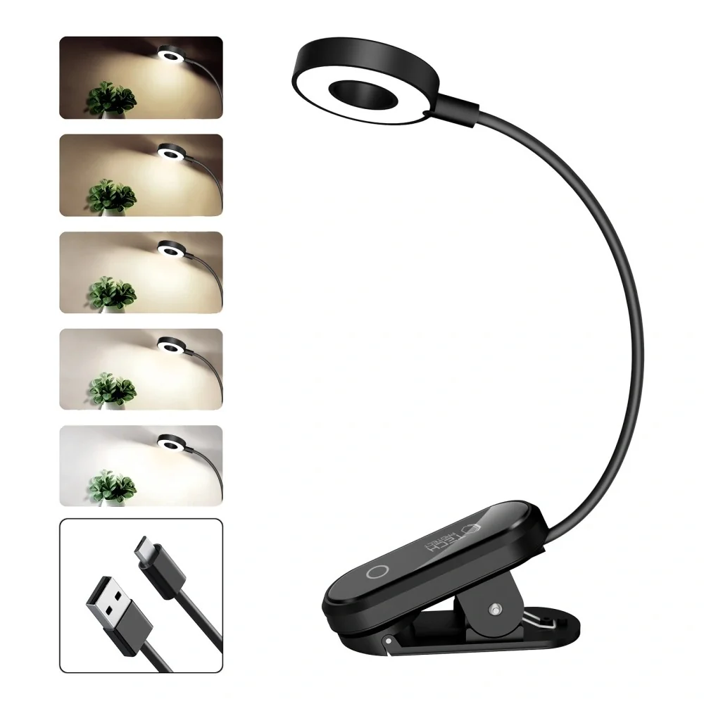 Tech-Protect LL100 LED lampa s klipom, čierna