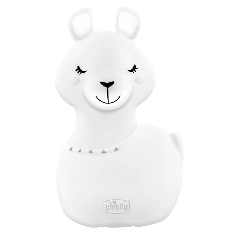 Chicco silikónové nočné svetielko Lama, USB nabíjateľné