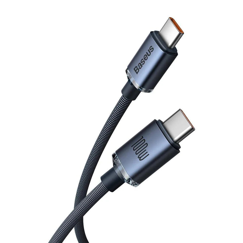Dátový kábel USB-C – USB-C 100W 2m - Čierna