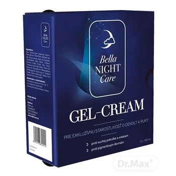 Bella NIGHT Care GEL-CREAM DEKOLT A RUKY 2×100 ml, starostlivosť o dekolt a ruky