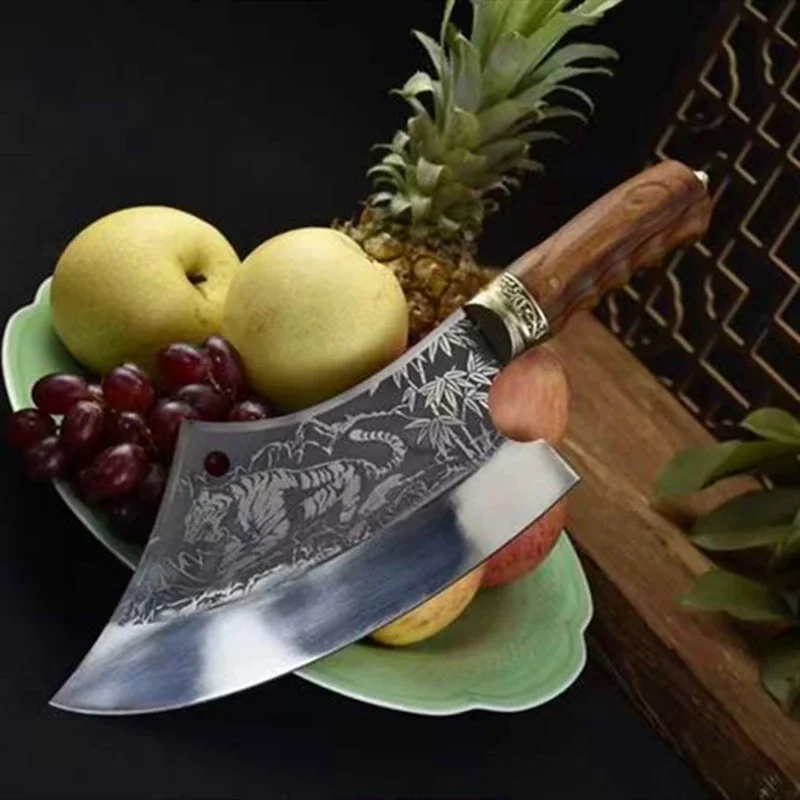 Kuchynský sekáčik s potlačou Tigra 1 ks, Big Cleaver-32cm