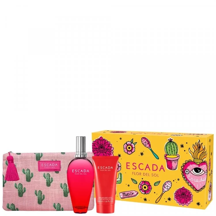 Escada Flor Del Sol Edt 50ml+Lot 50ml+Taska 1×1 ks