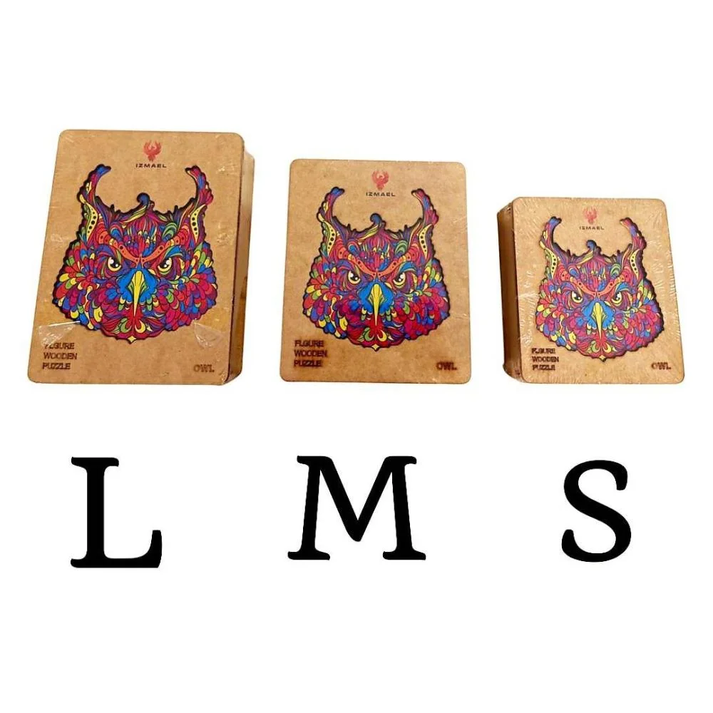 Drevené puzzle Owl/L 220 dielikov, Veľkosť: