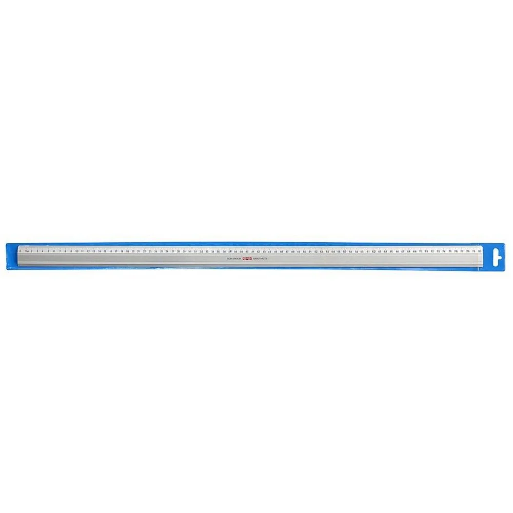 Kovové pravítko 80 cm strieborné