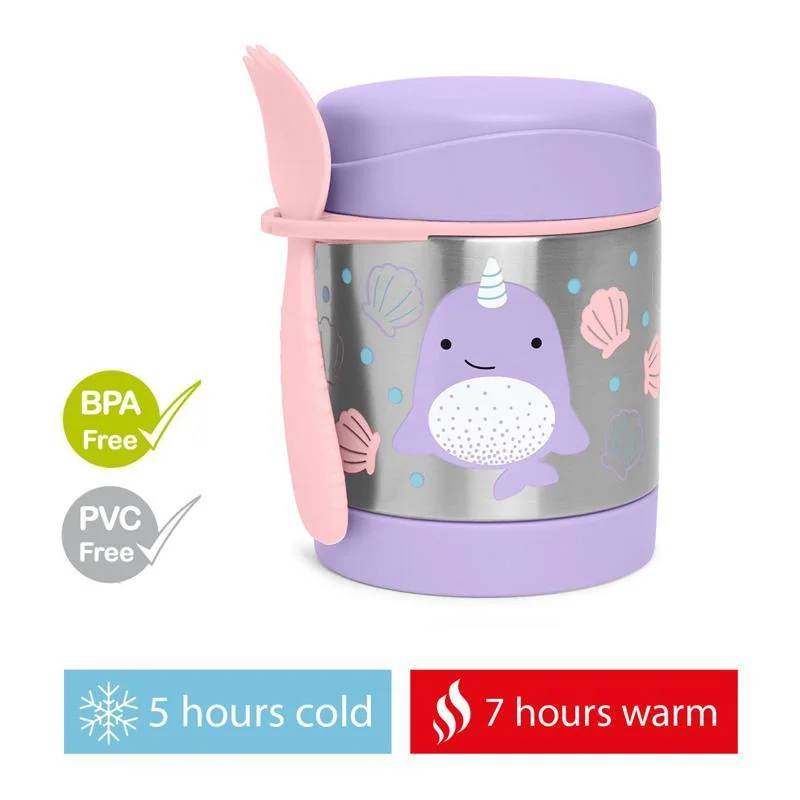 Zoo Termoska na jedlo s lyžičko/vidličkou Narval, 12m+ 1×325 ml, termoska na jedlo