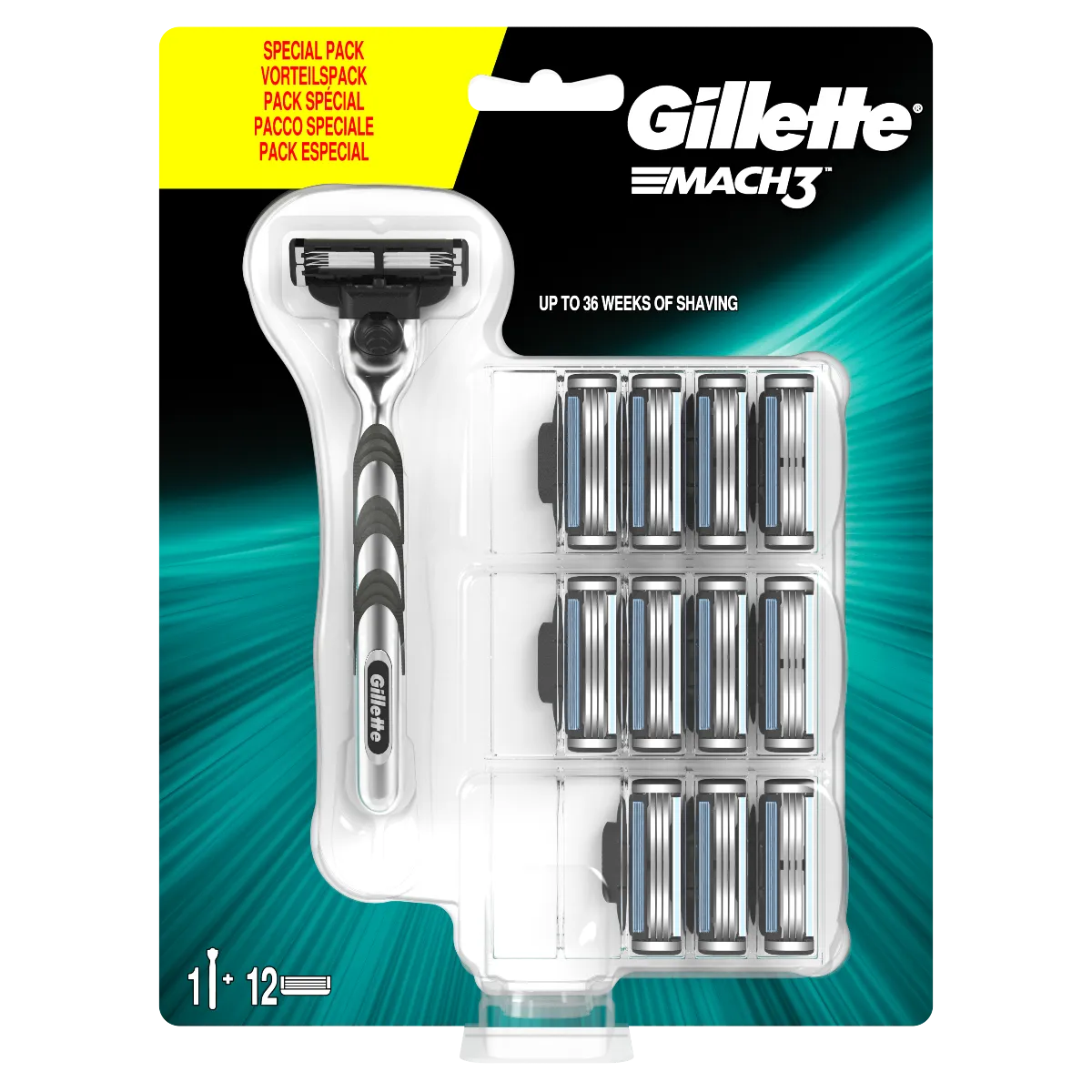 Gillette Mach3 Special pack Strojček + náhradné hlavice