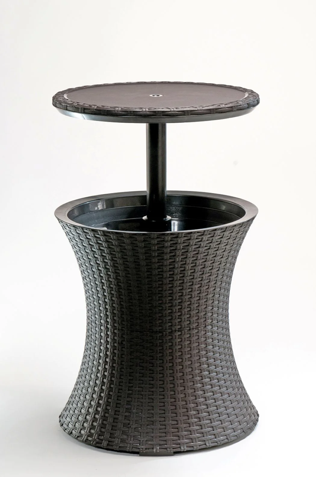 Záhradný stôl Keter Cool Bar Rattan whiskey hnedý