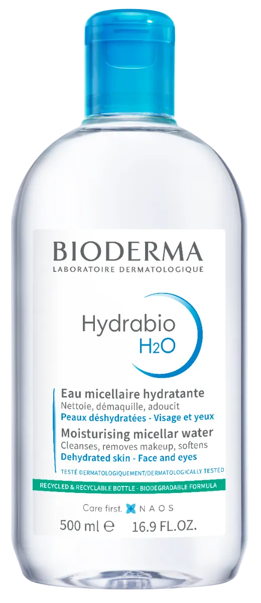 BIODERMA Hydrabio H2O 1×500 ml, micelárna voda