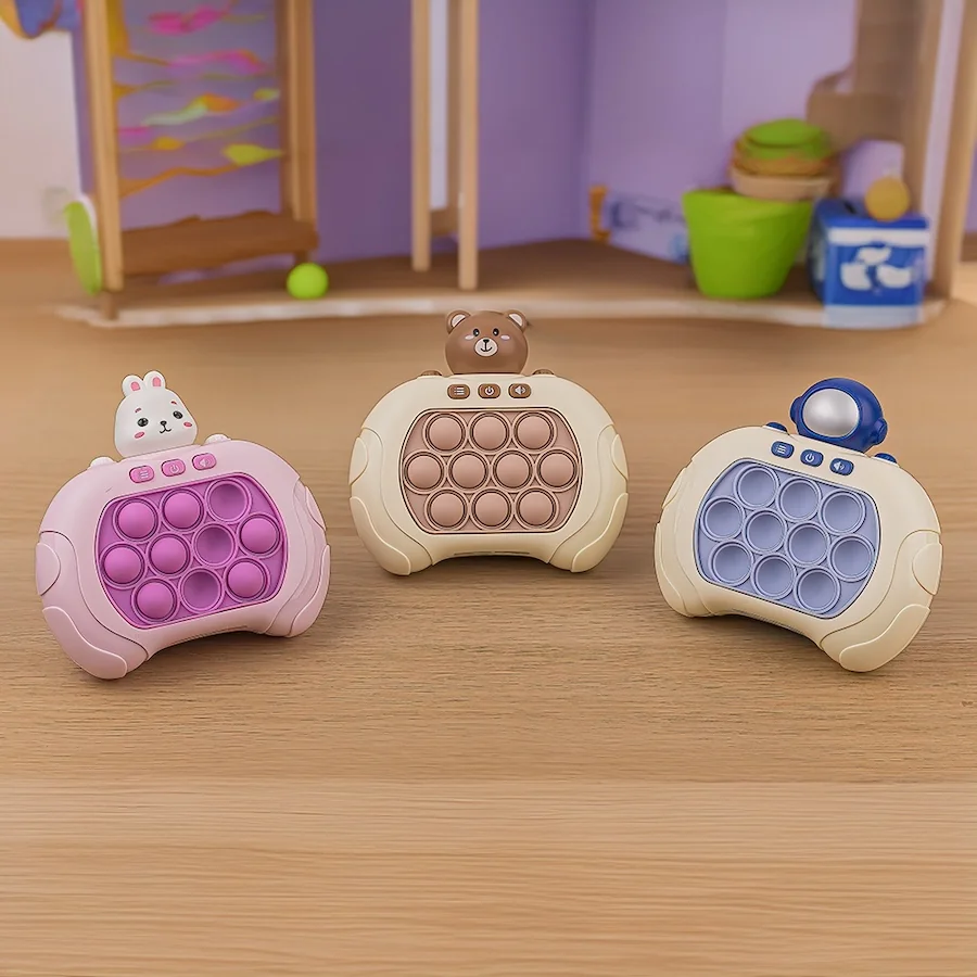 MG Pop It Bear interaktívna hračka pre deti, hnedá