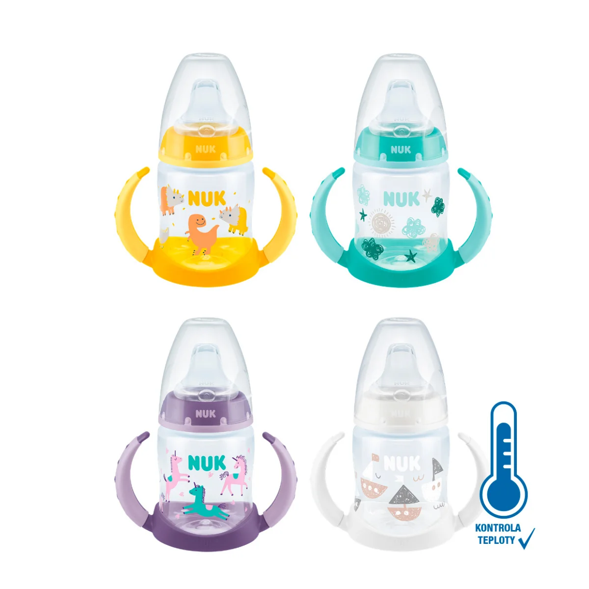NUK FC FĽAŠA PP Na učenie 1×1 ks, so silikónovým cumlíkom, 6m+