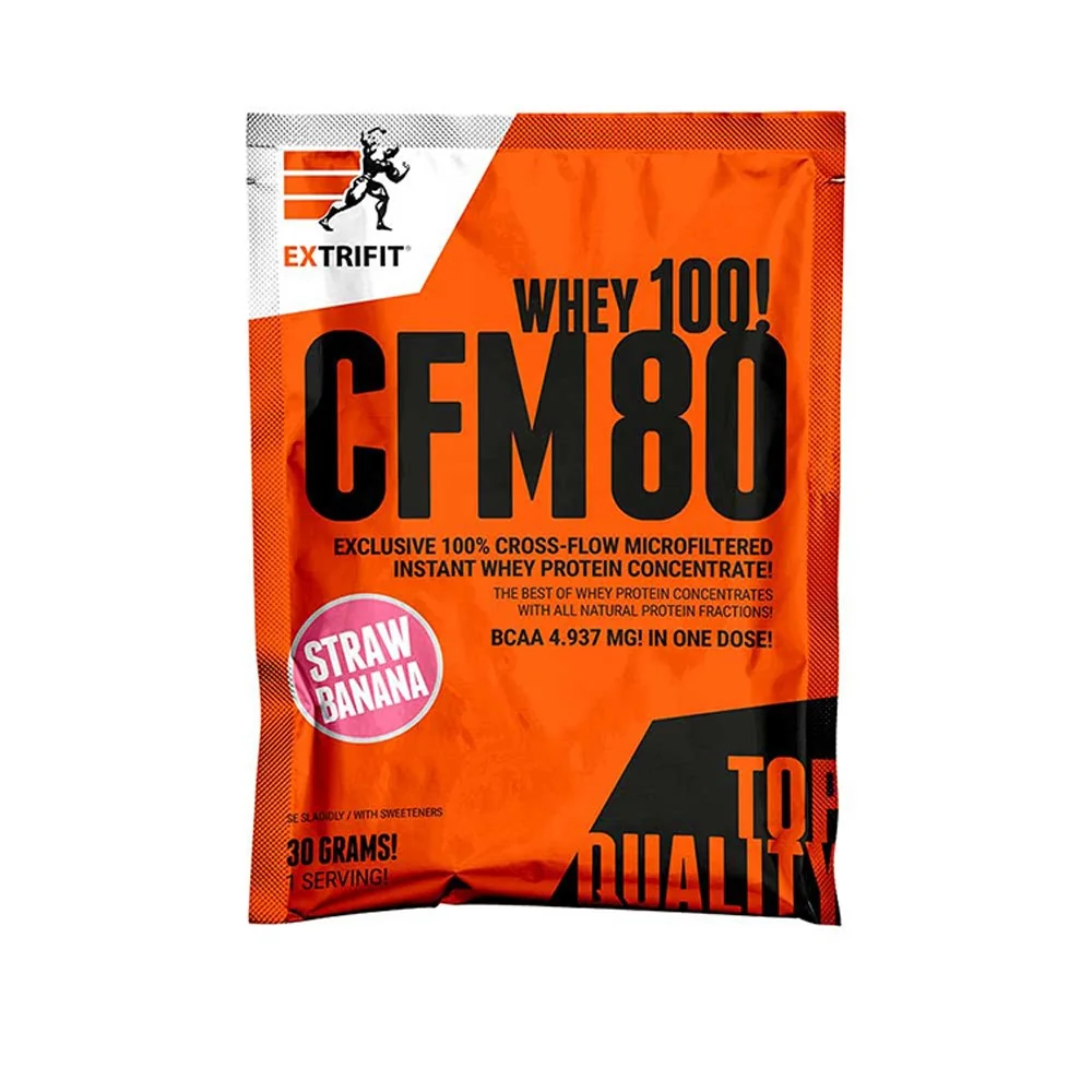 Extrifit CFM INSTANT WHEY 80 - jahoda + banán, 30g