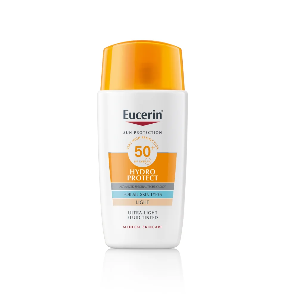 Eucerin SUN Ultra ľahký fluid na tvár HYDRO PROTECT SPF 50+, svetlý 1×50 ml, fluid