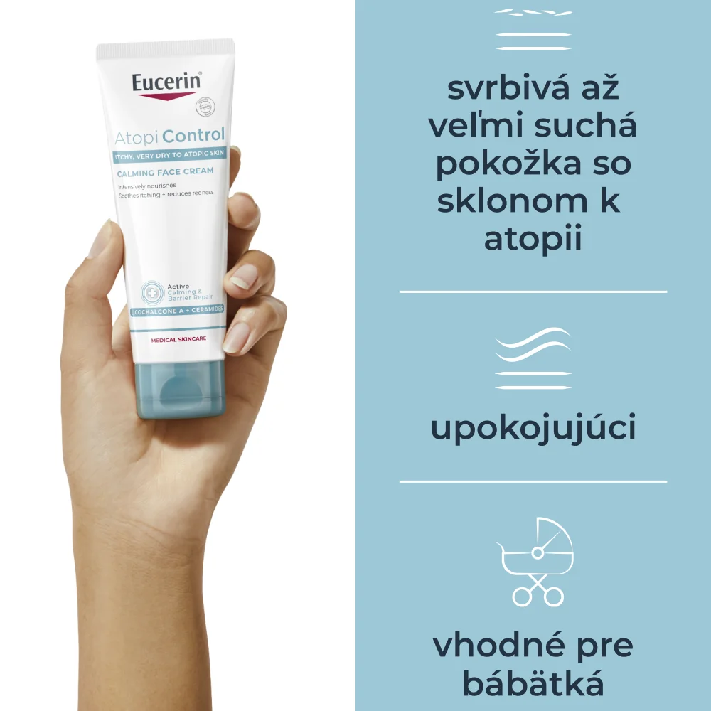 Eucerin AtopiControl Pleťový krém 1×50 ml, pre suchú pleť