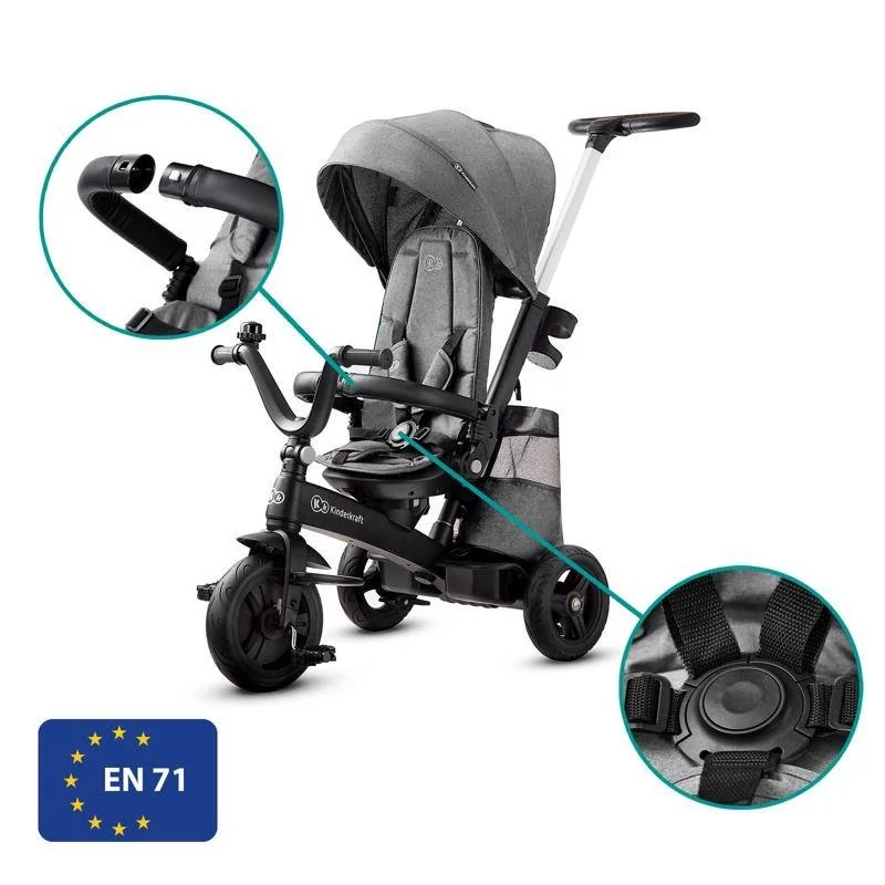 Trojkolka Easytwist Platinum Grey, Premium