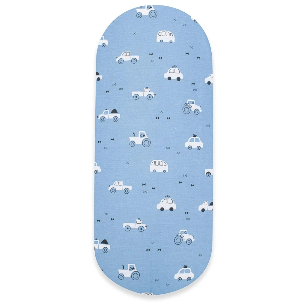 Bavlnené prestieradlo do kočíka New Baby Autíčka Tuuut 35x75 cm ,