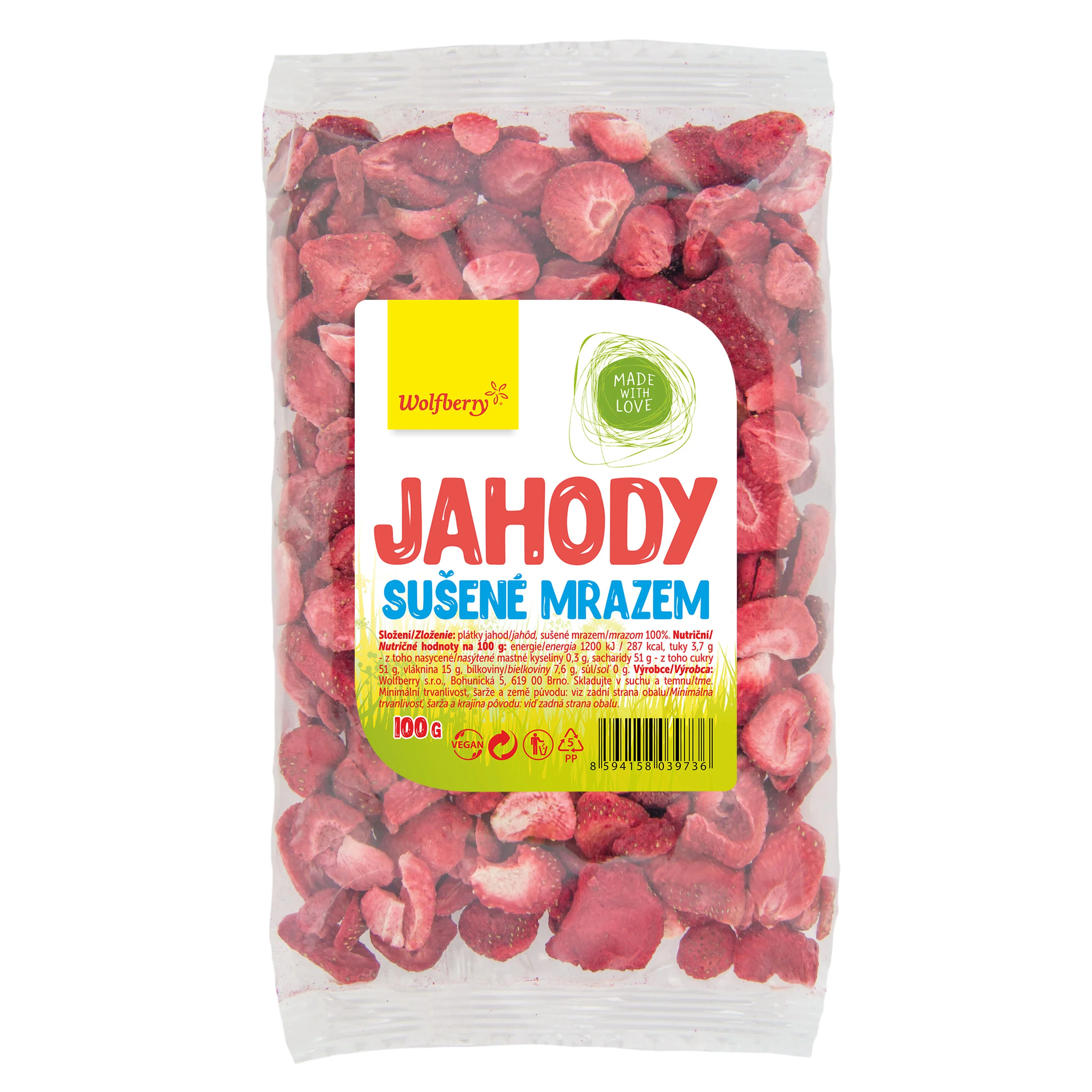 Wolfberry Jahody sušené mrazom 100 g