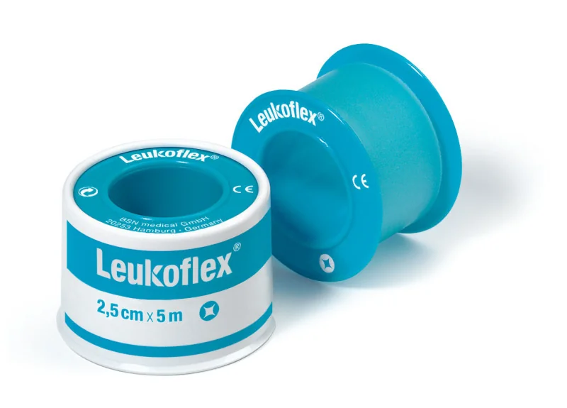 Leukoflex® náplasť na cievke, 2,5cm x 5m, 1x1 ks