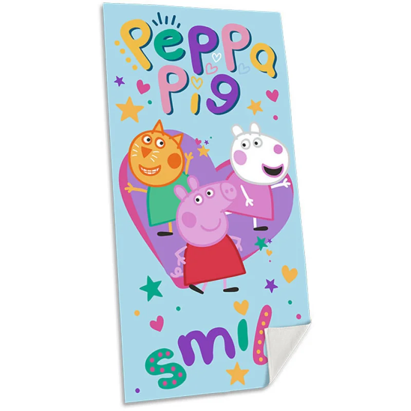 Kids Euroswan plážová osuška Peppa Pig 70 x 140 cm, 100% bavlna