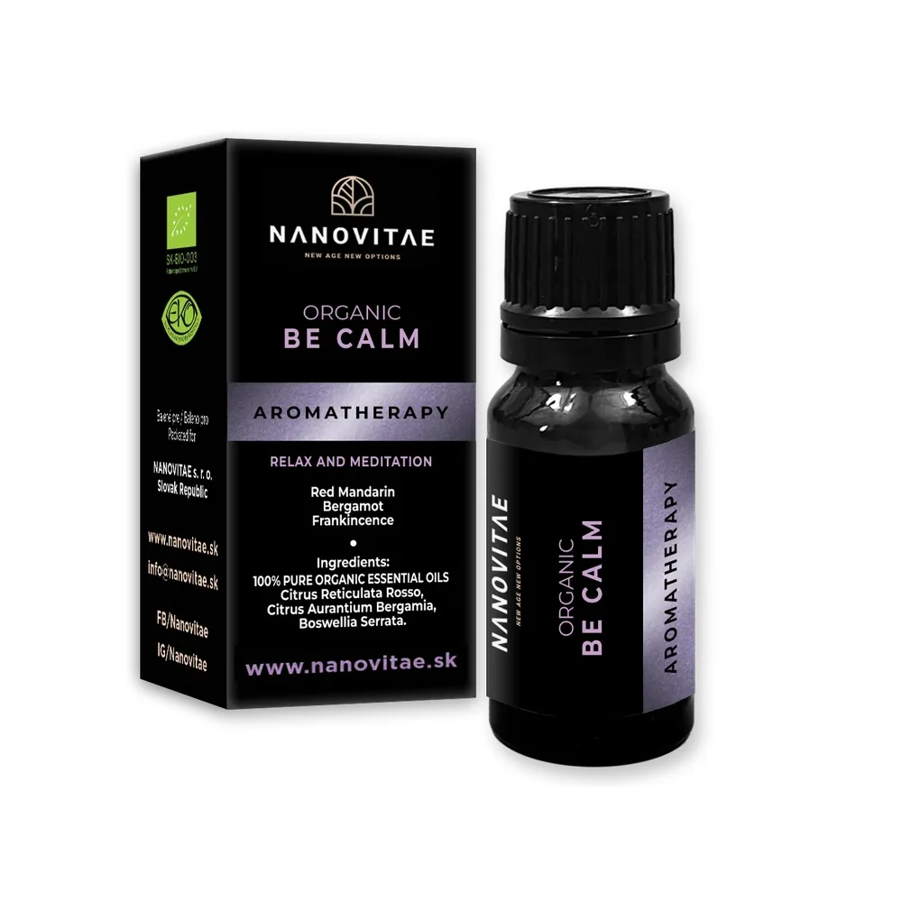 BE CALM – zmes esenciálnych olejov – ORGANIC quality 10ml