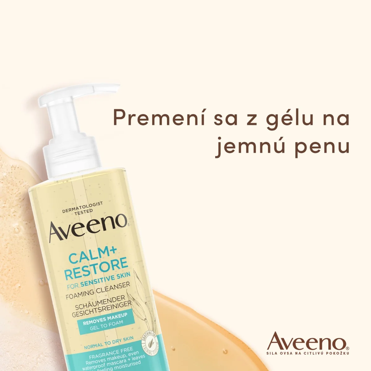 Aveeno® CALM+RESTORE™ Čistiaca pena 200 ml