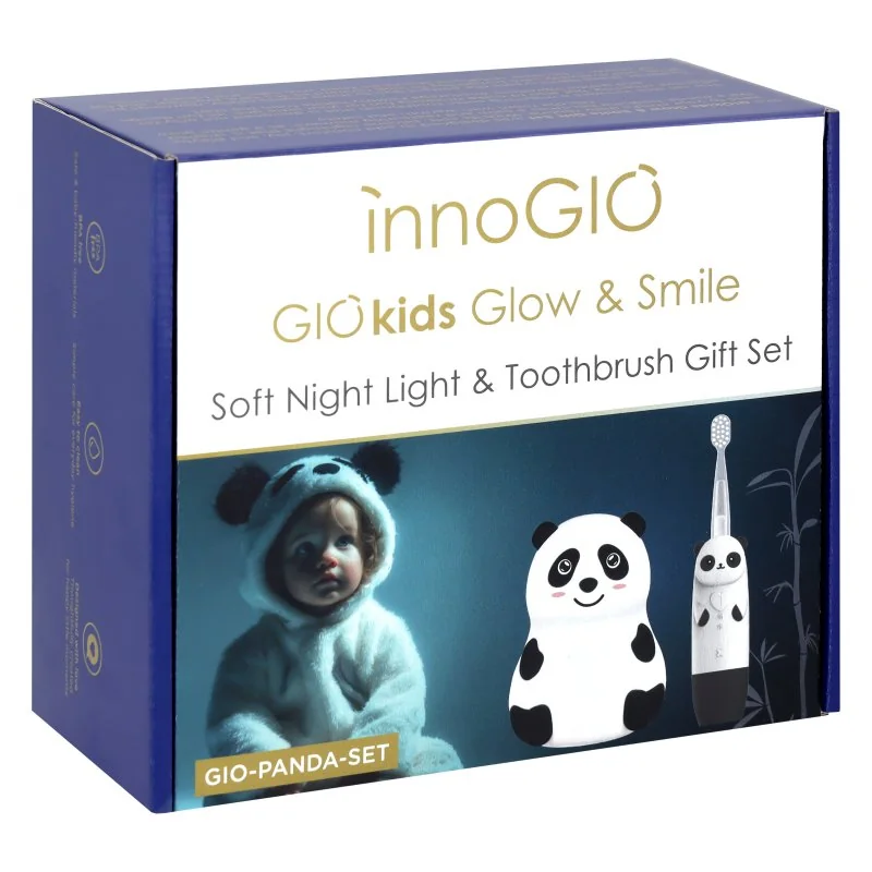 innoGIO PANDA set (lampička + sonická zubná kefka)