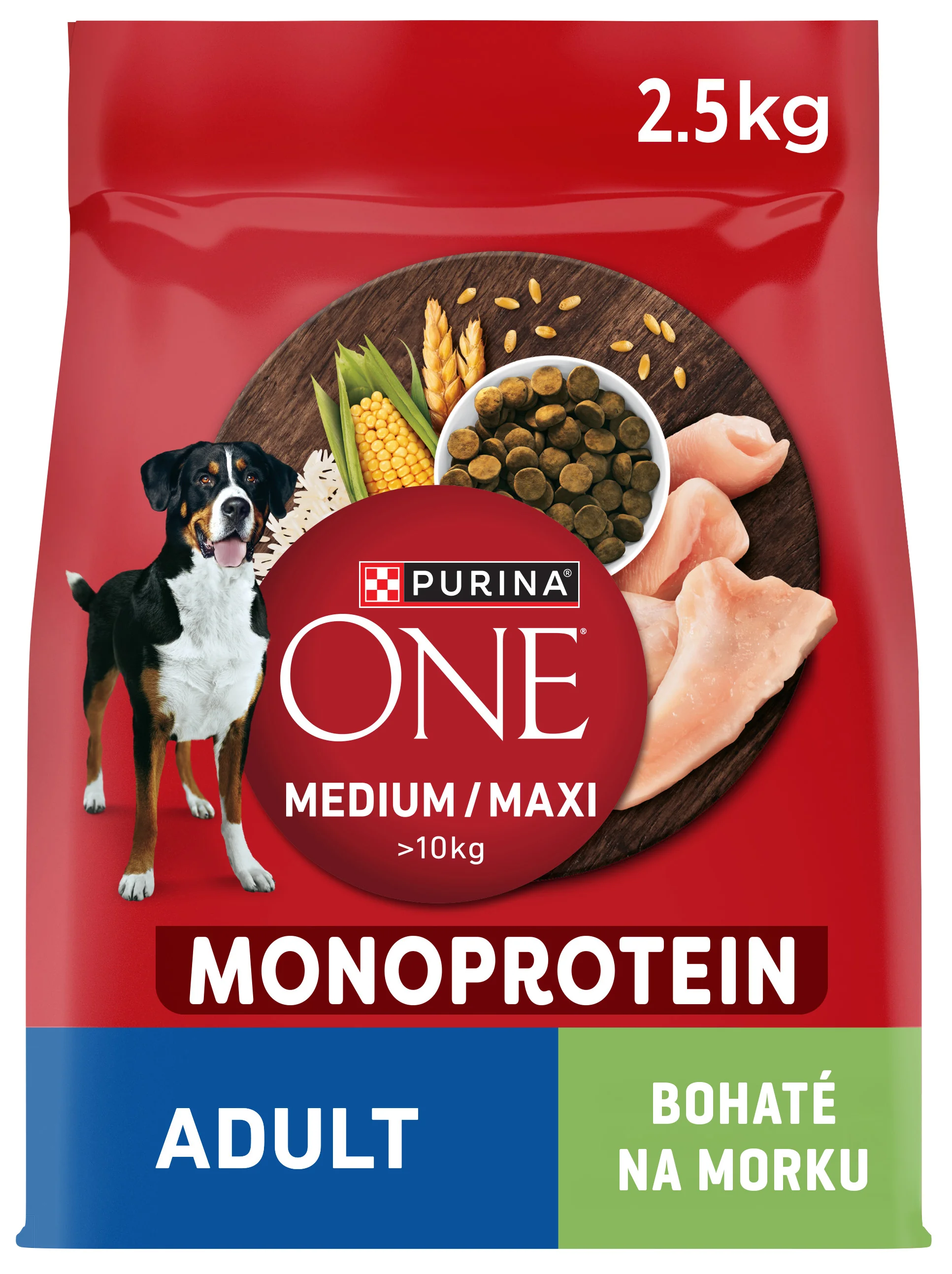 Purina ONE Medium/Maxi Adult Monoprotein granule pre psov morka 2500 g