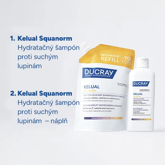 DUCRAY KELUAL SQUANORM Hydratačný šampón 400 ml