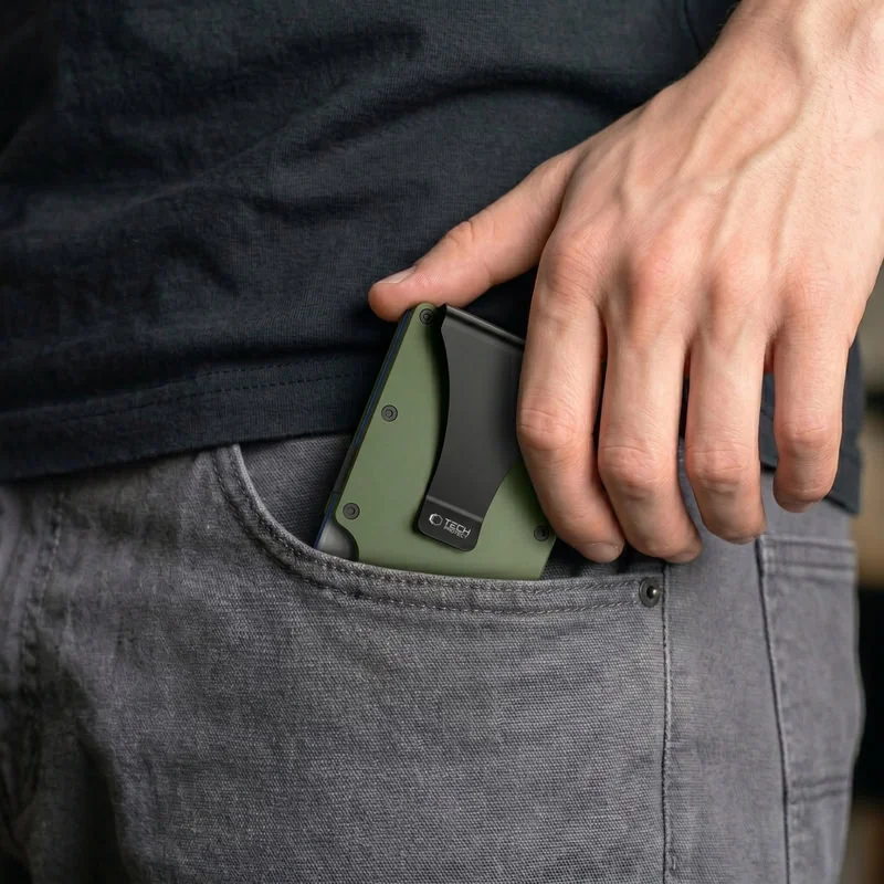 Tech-Protect Thord RFID obal na karty, zelený
