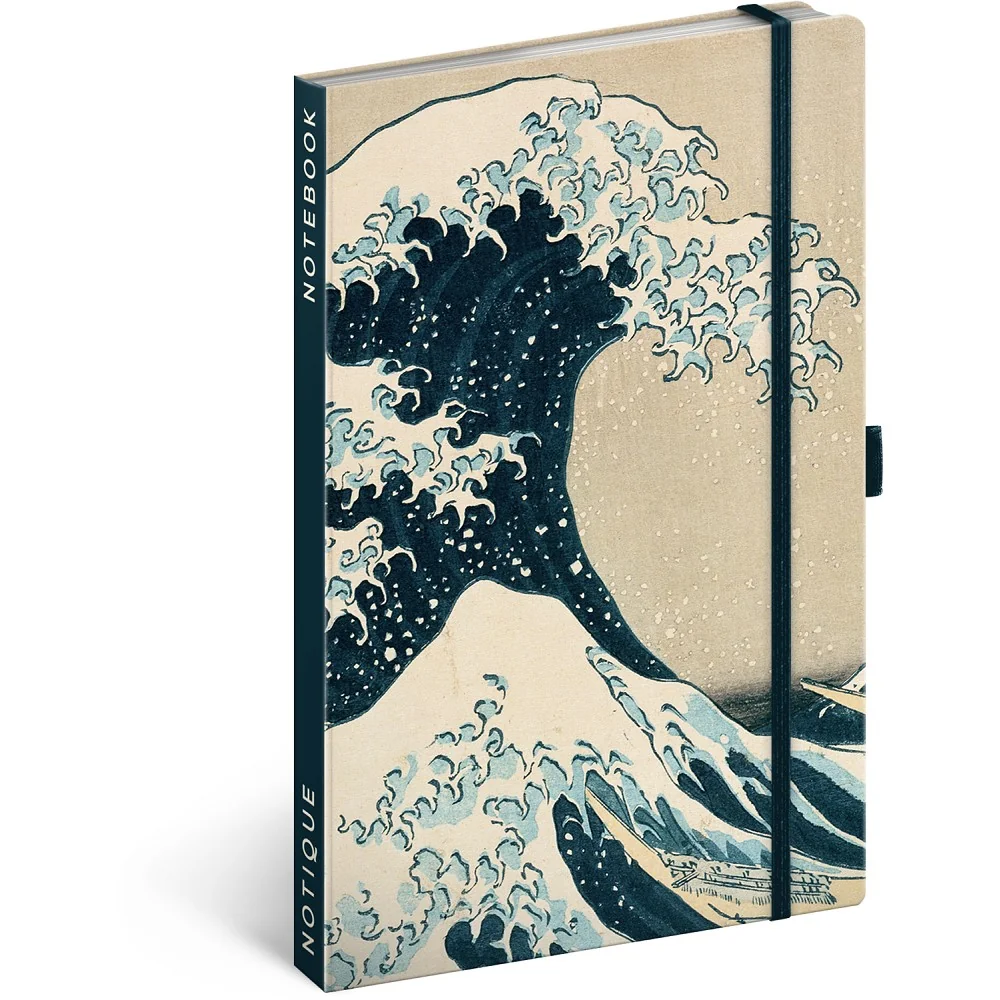 Zápisník Katsushika Hokusai, linajkový A5, pevná väzba