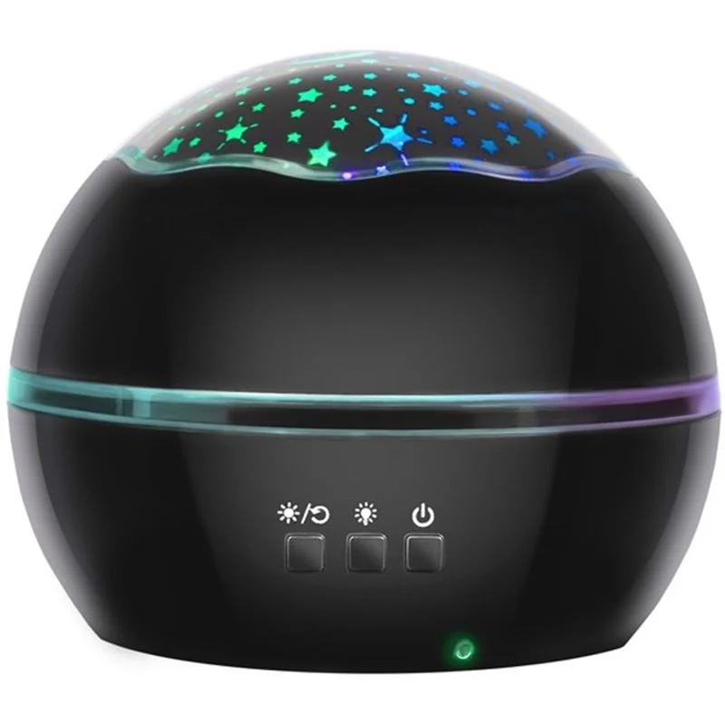 Svietidlo hviezdne nebo DREAM ROTATING BLACK
