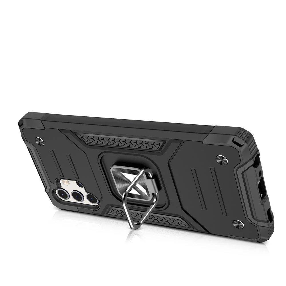 MG Ring Armor plastový kryt na Samsung Galaxy A32 4G, čierny
