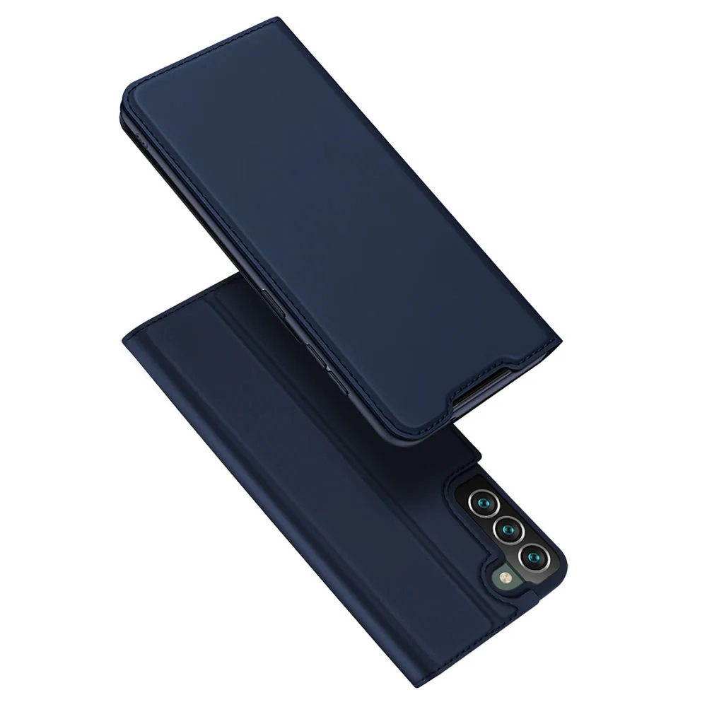 DUX DUCIS Skin Pro knižkové kožené puzdro na Samsung Galaxy S22 Plus,modré modré
