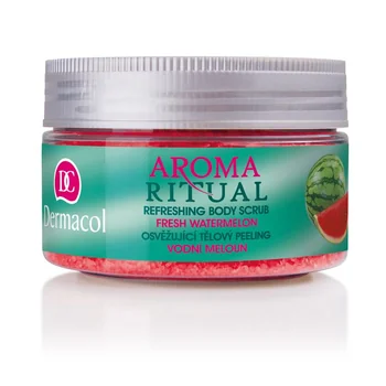 DERMACOL AROMA RITUAL Telový peeling Vodný melón 1×200 g, telový peeling