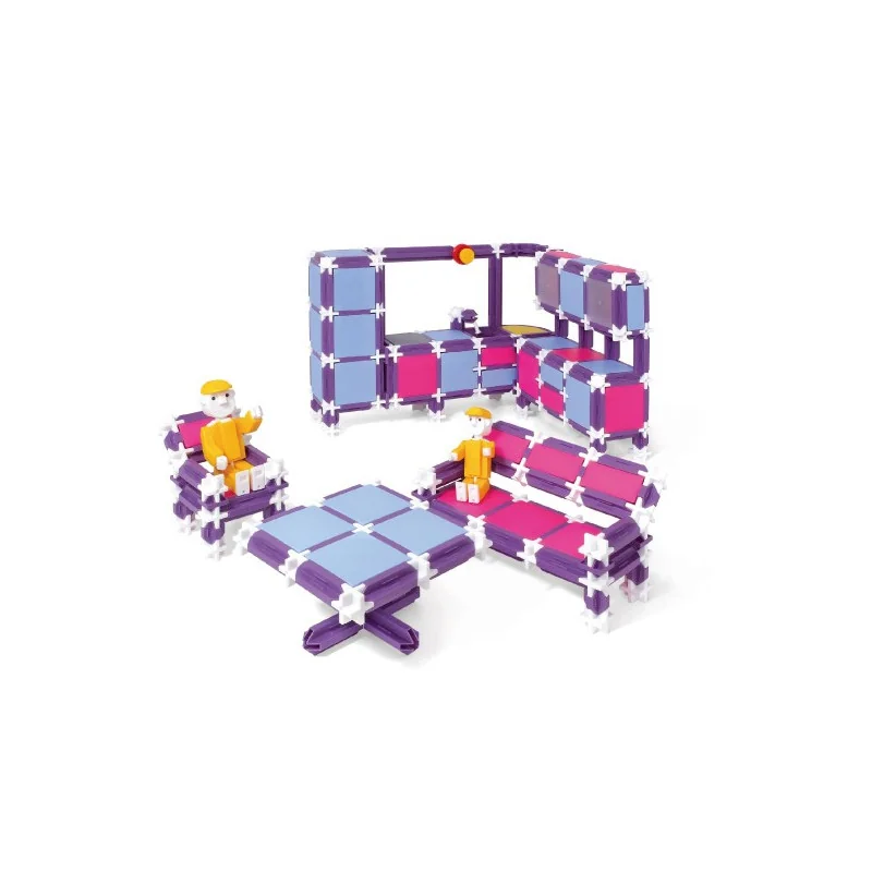 SEVA Stavebnica Seva Rodina Bývame plast 564ks v krabici 35x33x7cm