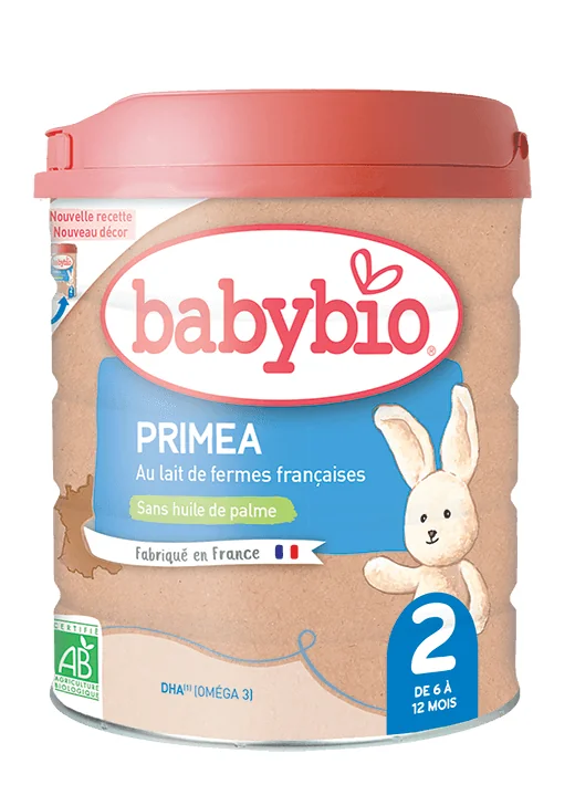 BABYBIO PRIMEA 2 dojčenské bio mlieko (800 g) 1×800 g, bio detská výživa
