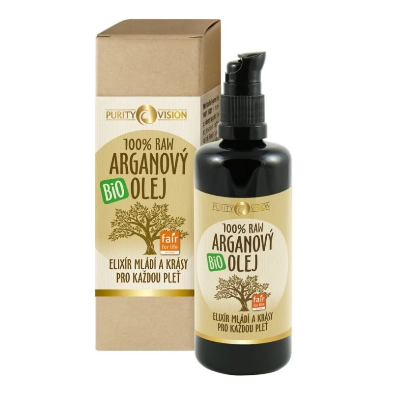 Purity Vision Raw Bio Argánový Olej 100ml 1×100 ml, argánový olej