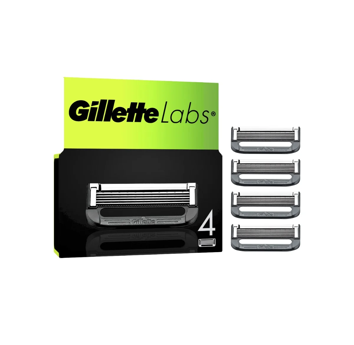Gillette Labs náhradné holiace hlavice 4 ks 4 ks